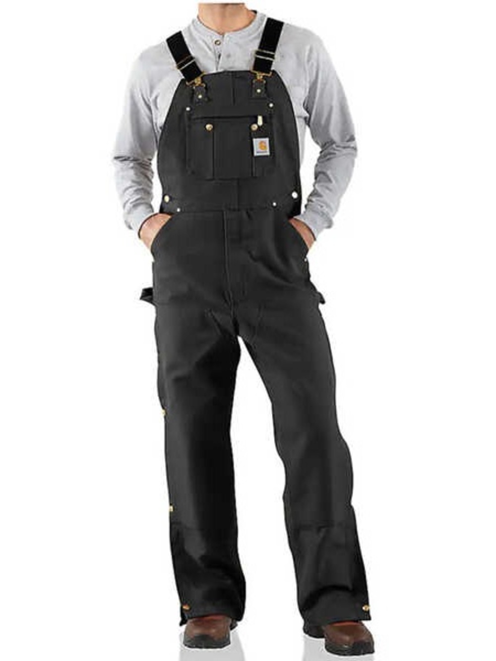 Carhartt Black Duck Bib Overalls - Men's Heavy-Duty Work Overalls